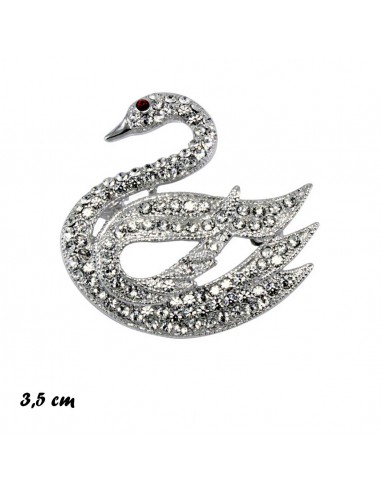 Brooches and Keyrings SPILLA CIGNO STRASS | Wholesale Hair Accessories and Costume Jewelery