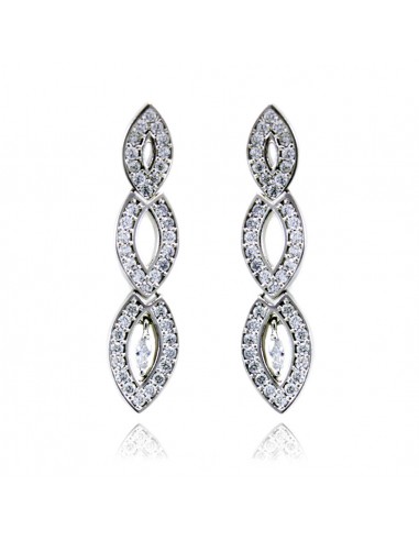 Long Rhinestone Earrings ORECCHINI 3 GOCCE STRASS | Wholesale Hair Accessories and Costume Jewelery
