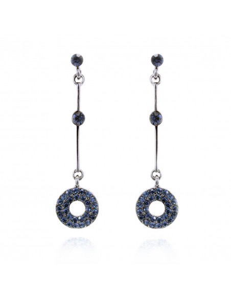 Long Rhinestone Earrings ORECCHINI CERCHI PEND. | Wholesale Hair Accessories and Costume Jewelery