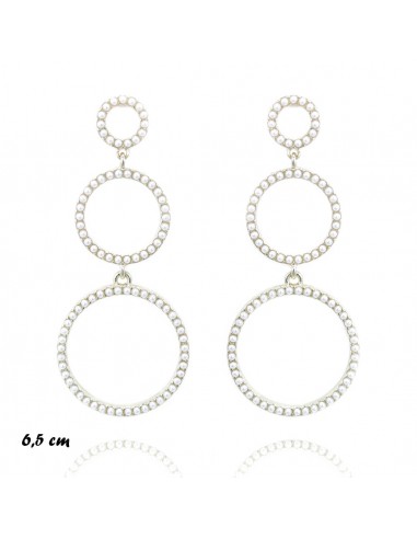 Pearl earrings ORECCHINI CERCHI PERLINE | Wholesale Hair Accessories and Costume Jewelery