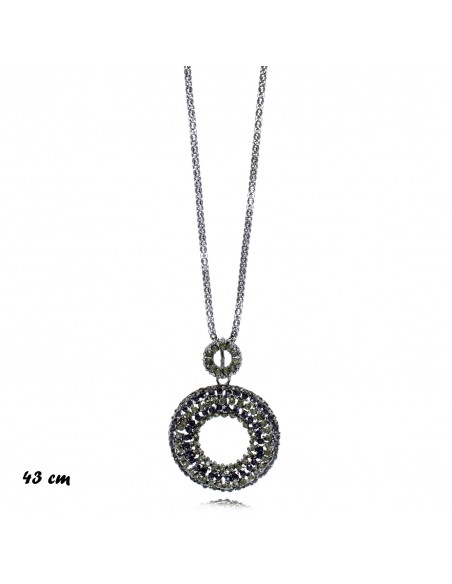 Strass necklaces COLLANA METALLO CERCHIETTO STRASS | Wholesale Hair Accessories and Costume Jewelery