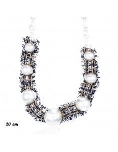 Pearls necklaces COLLANA TESSUTO PERLE CORTA | Wholesale Hair Accessories and Costume Jewelery
