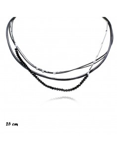 Fashion Necklaces COLLANA MULTIFILO CUOIO PIETRE E METALLO | Wholesale Hair Accessories and Costume Jewelery