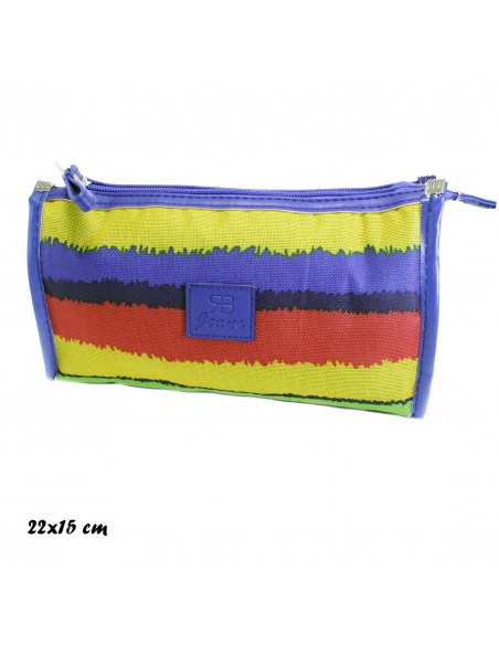 Buste e Pochettes TROUSSE TERMICA MULTIRIGHE CM 22 X 15 | Wholesale Hair Accessories and Costume Jewelery