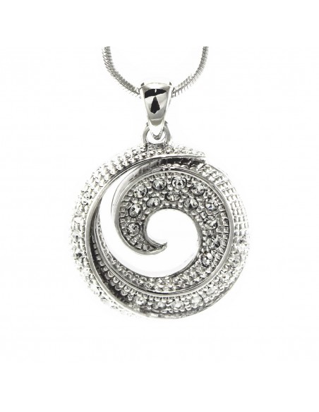 Strass necklaces COLLANA PENDENTE SPIRALE STRASS | Wholesale Hair Accessories and Costume Jewelery