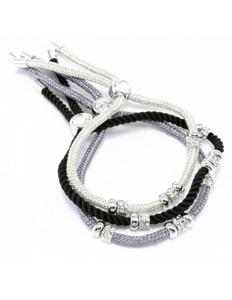 Bracelets with Rhinestones  BRACCIALE TESSUTO E STRASS | Wholesale Hair Accessories and Costume Jewelery