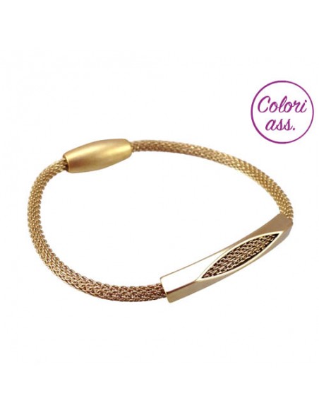 Fashion Bracelets BRACCIALE RETE METALLO E MAGNETE | Wholesale Hair Accessories and Costume Jewelery