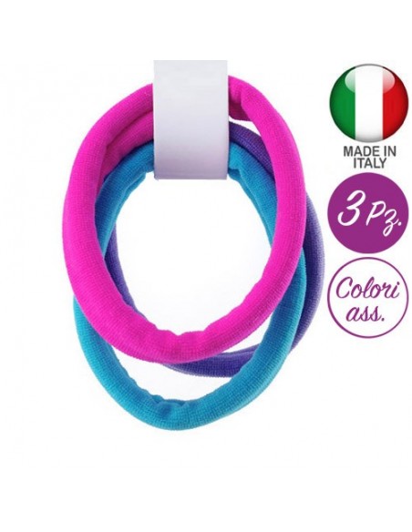 Elastici Basic Elastici per capelli in microfibra colori chiari - made in Italy - 3 pezzi | Wholesale Hair Accessories and Co...