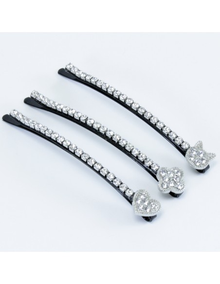 Mollette e Forcine Strass MOLLETTA STRASS CM 6 | Wholesale Hair Accessories and Costume Jewelery