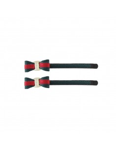 Red&Green MOLLETTE VERDE-ROSSO FIOCCO CM 06 PEZZI 2 | Wholesale Hair Accessories and Costume Jewelery