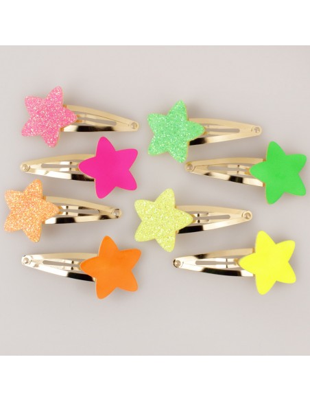 Clic Clac Bimba CLIC CLAC CM 07 STELLE FLUO PZ 5 | Wholesale Hair Accessories and Costume Jewelery