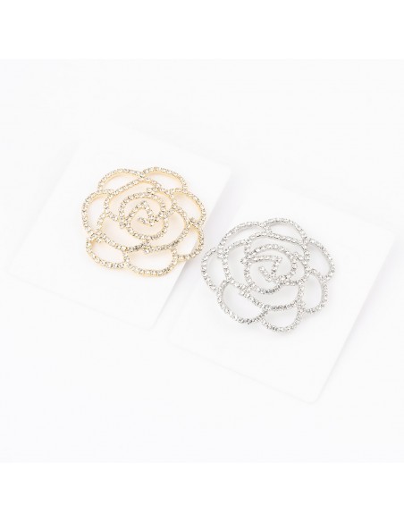 Brooches and Keyrings SPILLA CAMELIA STRASS | Wholesale Hair Accessories and Costume Jewelery