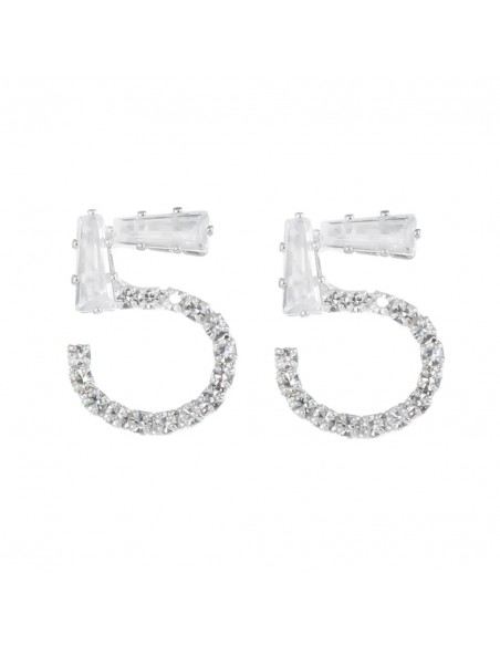 Short Rhinestone Earrings ORECCHINO CRISTALLI BAGUETTE E STRASS | Wholesale Hair Accessories and Costume Jewelery