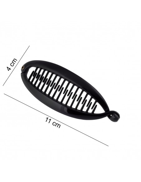 Fermagli Basic FERMAGLIO FRANCESE A PESCE CM 11 NERO | Wholesale Hair Accessories and Costume Jewelery