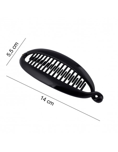 Fermagli Basic FERMAGLIO FRANCESE A PESCE CM 14 NERO | Wholesale Hair Accessories and Costume Jewelery
