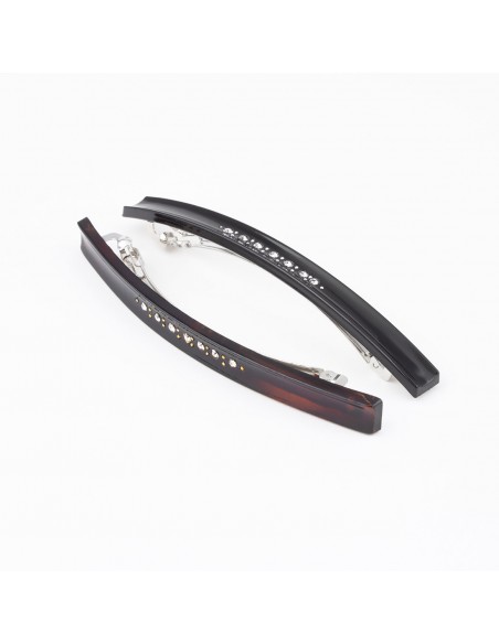 Matic Strass MATIC FRANCESE CM 11 CON STRASS NERO | Wholesale Hair Accessories and Costume Jewelery