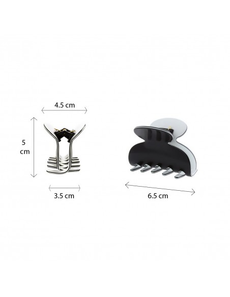 Layer Black - PINZA PER CAPELLI LAYER BLACK CM 06.5 - HAND MADE | Vendita Ingrosso Fermacapelli e Bigiotteria