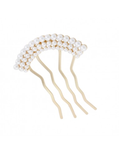 Perle PETTINE METALLO CM 7,5 PERLE | Wholesale Hair Accessories and Costume Jewelery