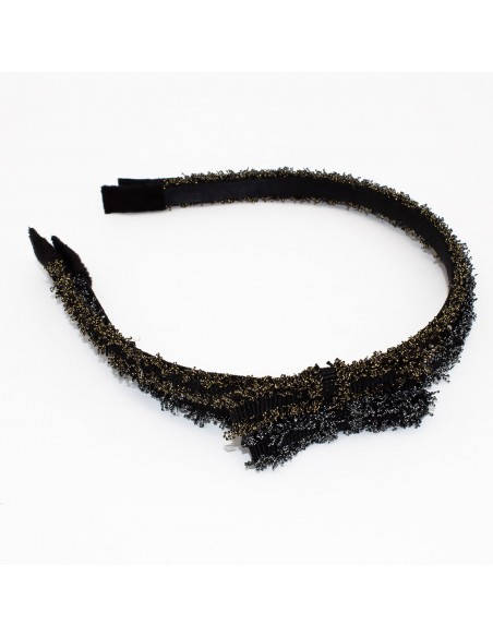 Lurex - Cerchietto per capelli con fiocco in lurex CM 0,5 | Vendita Ingrosso Fermacapelli e Bigiotteria