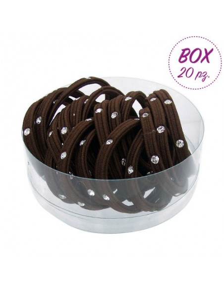 Elastici Box BOX 20 PZ ELASTICI STRASS | Wholesale Hair Accessories and Costume Jewelery