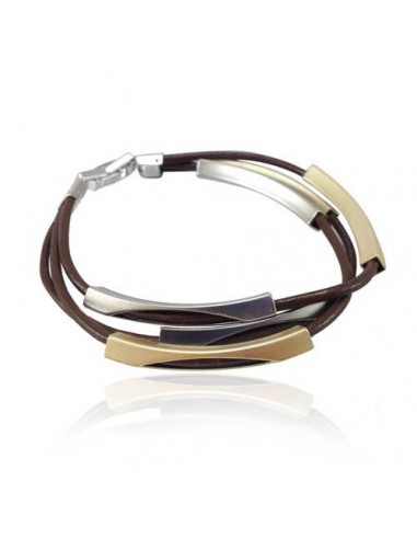 Leather Bracelets BRACCIALE ECOPELLE E METALLO | Wholesale Hair Accessories and Costume Jewelery