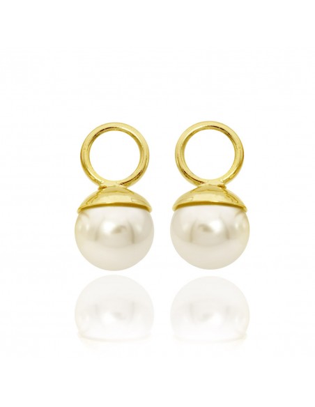Pearl earrings ORECCHINI PERLA ARG/ORO | Wholesale Hair Accessories and Costume Jewelery