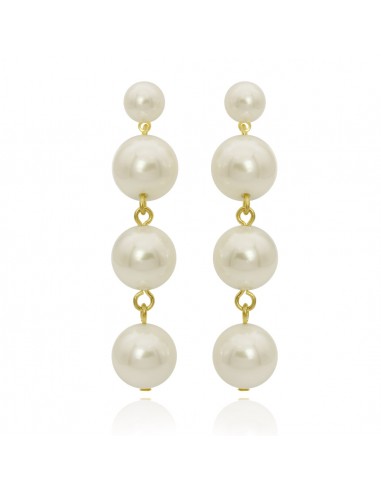 Pearl earrings ORECCHINI PERLE ARG/ORO-P. ARGENTO | Wholesale Hair Accessories and Costume Jewelery