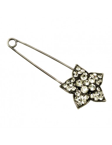 Brooches and Keyrings SPILLA BALIA CM.8 FIORE STRASS | Wholesale Hair Accessories and Costume Jewelery