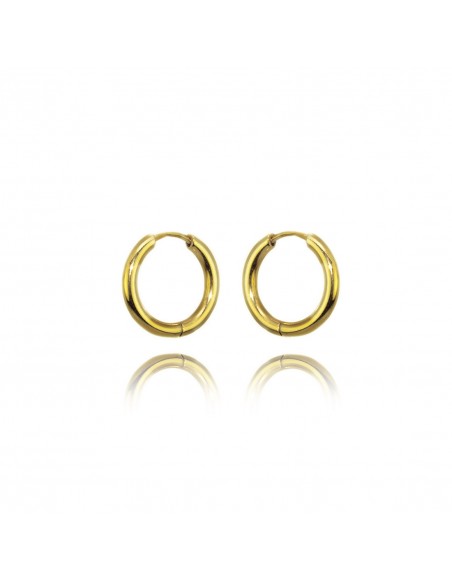 Steel Earrings ORECCHINO ACCIAIO ANELLO CM.1,2 | Wholesale Hair Accessories and Costume Jewelery