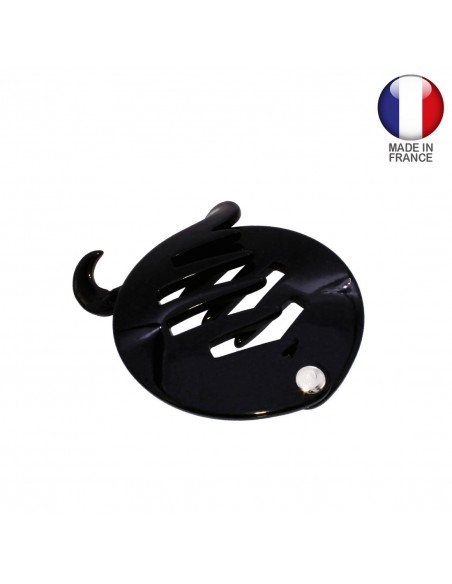 Noir FERMAGLIO CM.6,5 TONDO NOIR - HAND MADE | Wholesale Hair Accessories and Costume Jewelery