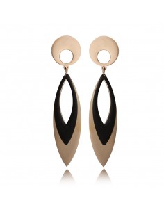 Steel Earrings ORECCHINO ACCIAIO CON PENDENTI PIETRA DURA | Wholesale Hair Accessories and Costume Jewelery