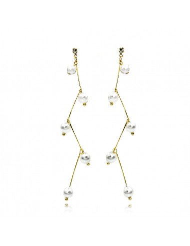 Pearl earrings ORECCHINI PERLE ARG/ORO - P.ARGENTO | Wholesale Hair Accessories and Costume Jewelery