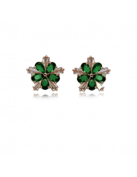 Short Rhinestone Earrings ORECCHINO FIORE STRASS | Wholesale Hair Accessories and Costume Jewelery