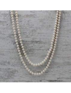 Halsketten Perlen COLLANA PERLE MM.8 LUNGA 140 | Großhandel Haarschmuck und Modeschmuck