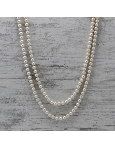 Halsketten Perlen COLLANA PERLE MM.8 LUNGA 140 | Großhandel Haarschmuck und Modeschmuck