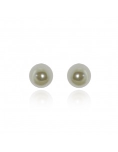 Pearl earrings ORECCHINI ACCIAIO PERLA MM.8 | Wholesale Hair Accessories and Costume Jewelery