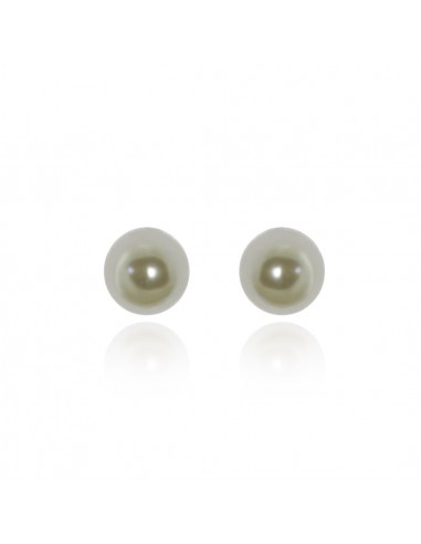Pearl earrings ORECCHINI ACCIAIO PERLA MM.8 | Wholesale Hair Accessories and Costume Jewelery
