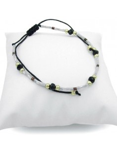 Fashion Bracelets BRACCIALE CORDONCINO PERLINE E CRISTALLI | Wholesale Hair Accessories and Costume Jewelery